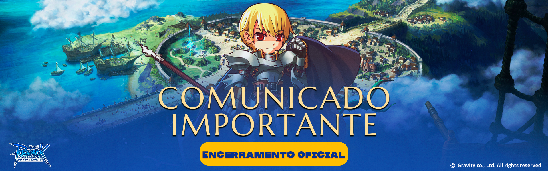 Aviso: Término do Servidor Ragnarok Online Brasil